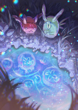 Lunar Jellies (Friend's OCs)